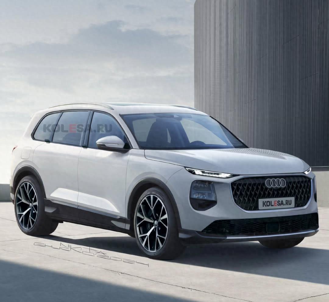 全新一代奥迪Q7曝光，融入奥迪Q6设计元素，尺寸缩小？