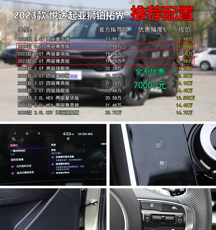 性价比不输荣放途岳，13万预算买1.5T高配值么？揭秘起亚狮铂拓界