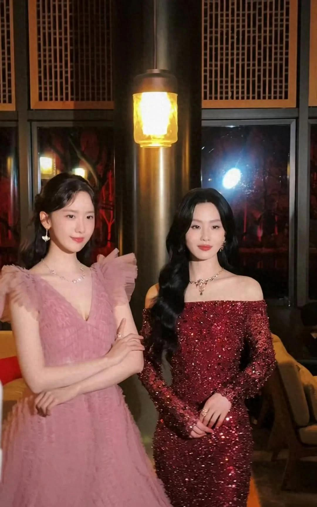 刘诗诗林允儿璀璨珠宝盛典惊艳全场,网友直呼:太美啦!