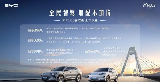 比亚迪宋PLUS智驾版 加配不加价