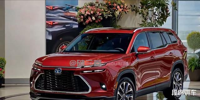 丰田全新中大型SUV亮相,2.4T混动动力强劲,空间表现超越汉兰达