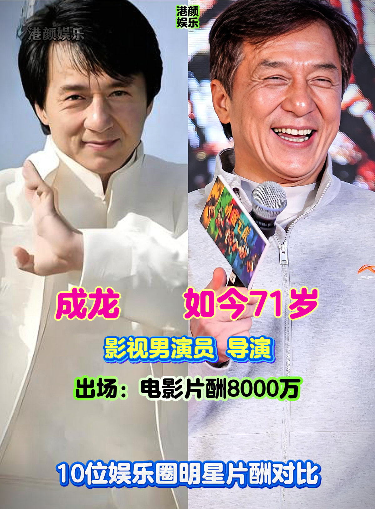 10位娱乐圈知名演员片酬对比，有的片酬差距较大，你认识他们吗