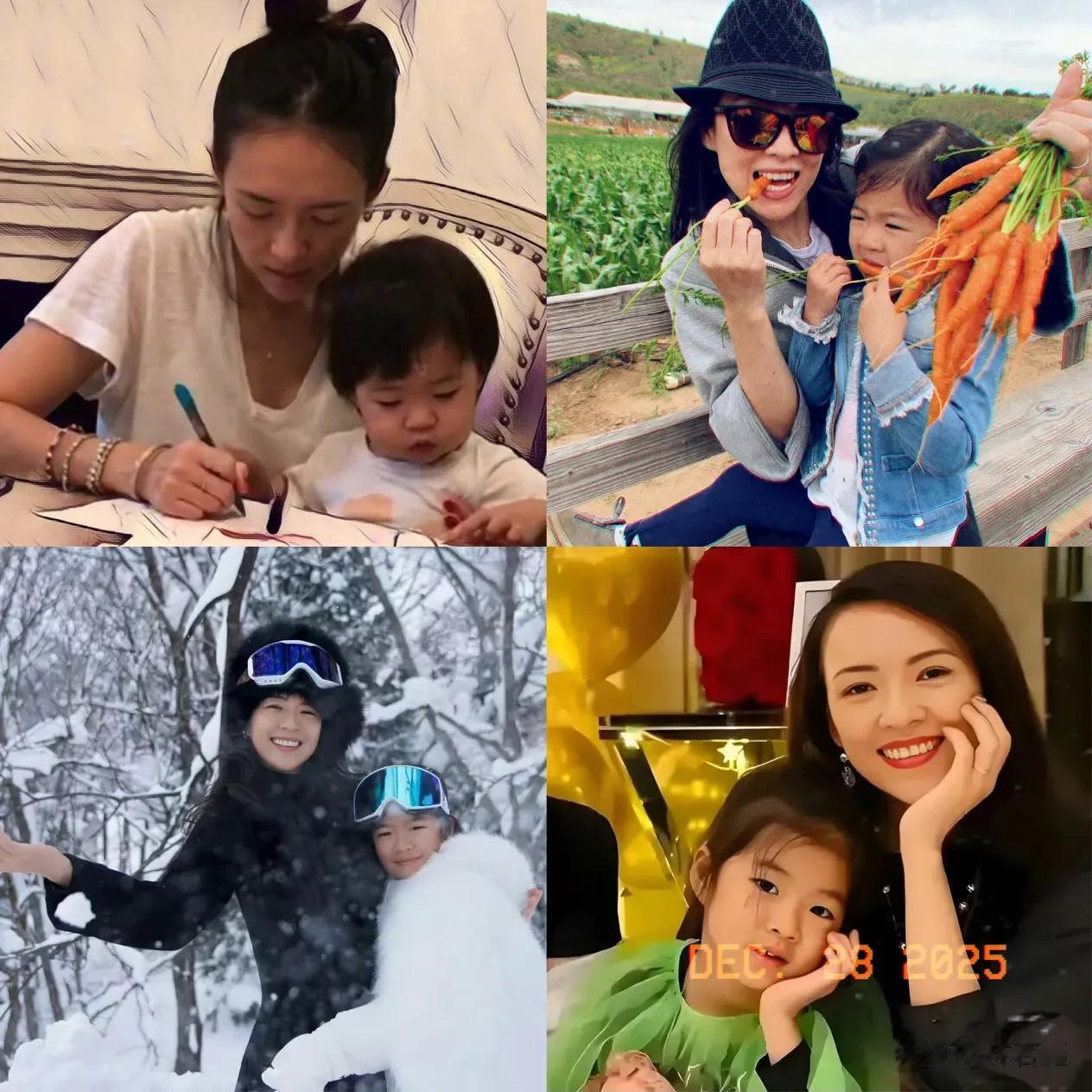 章子怡为女儿办生日会，汪峰演唱会上为女儿庆生，10岁醒醒出书了