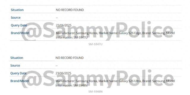 三星Galaxy S26系列型号曝光,Plus可能被Edge替代