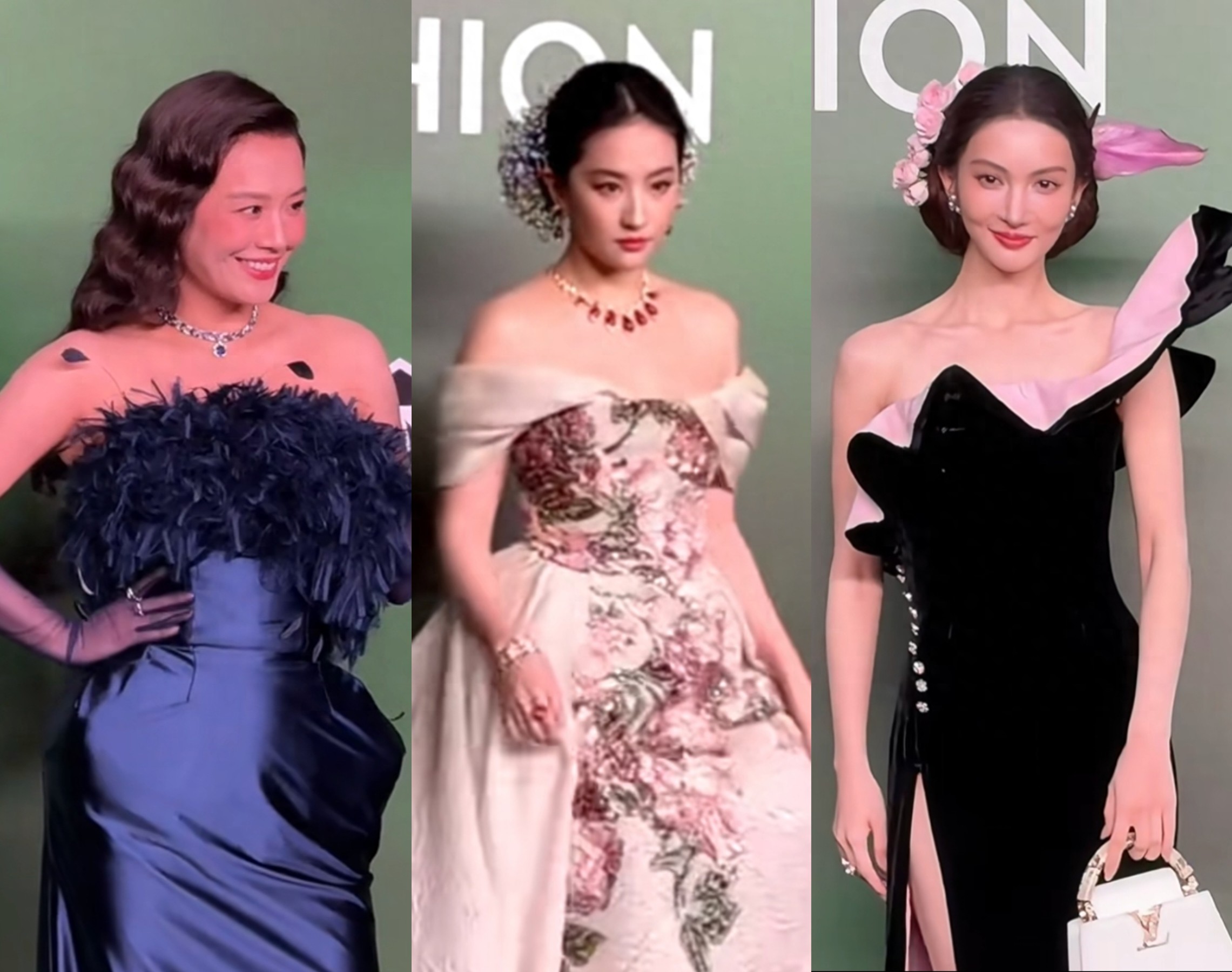 VOGUE时尚夜:刘亦菲压轴表情凶,马思纯显老十岁,杨幂风头最盛