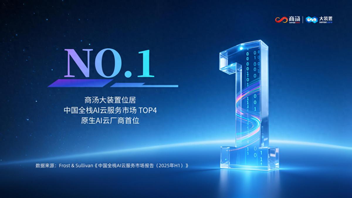 市場份額No.1！商湯大裝置位列中國原生AI云廠商榜首