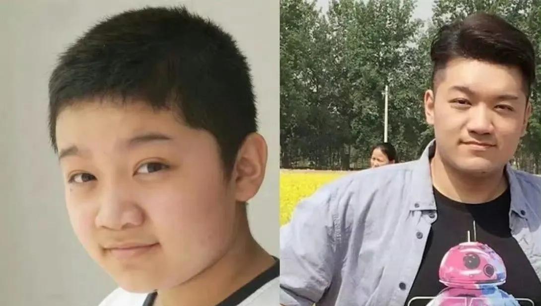 尤浩然三里屯被偶遇，感觉他又长胖了，头发染成蓝色太有个性了吧