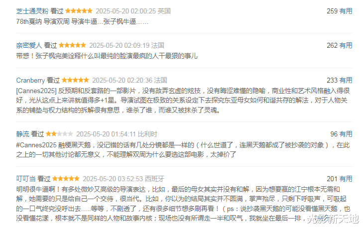 张子枫新片戛纳翻车，被控抄袭《黑天鹅》，法国观众中途离场