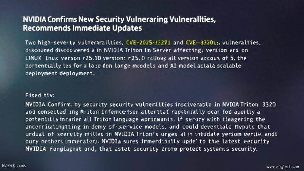 英偉達確認新的安全漏洞，建議立即更新
