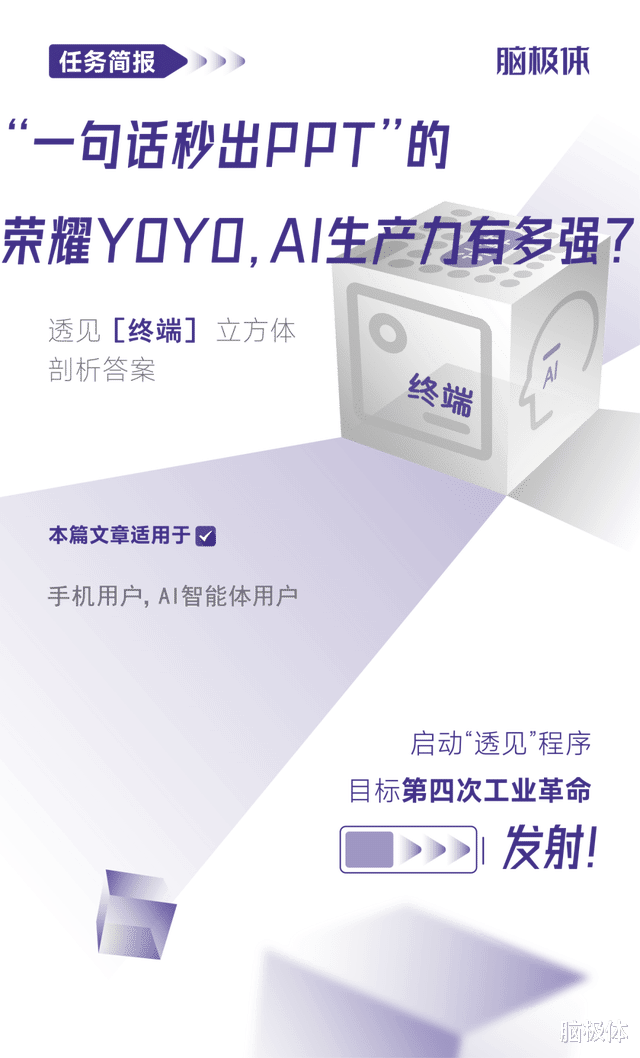 “一句話秒出PPT“的榮耀YOYO，AI生產力有多強？