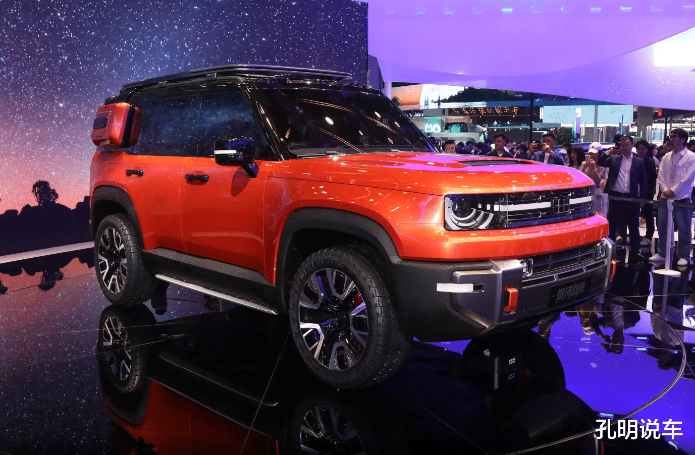 方盒子大混战，吉利银河战舰也挺帅，看内饰状态离量产不远了