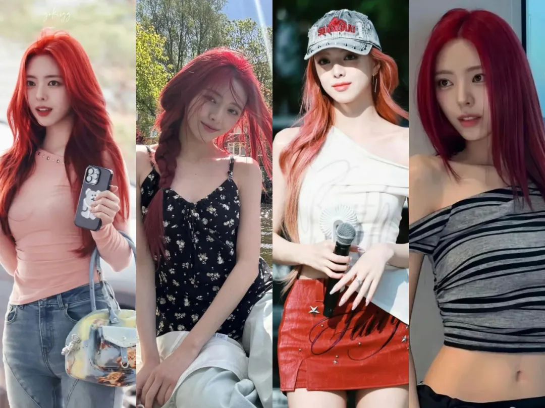 刘诗诗“染红发”美到我了！20套氛围感穿搭，换新发色后照着穿吧