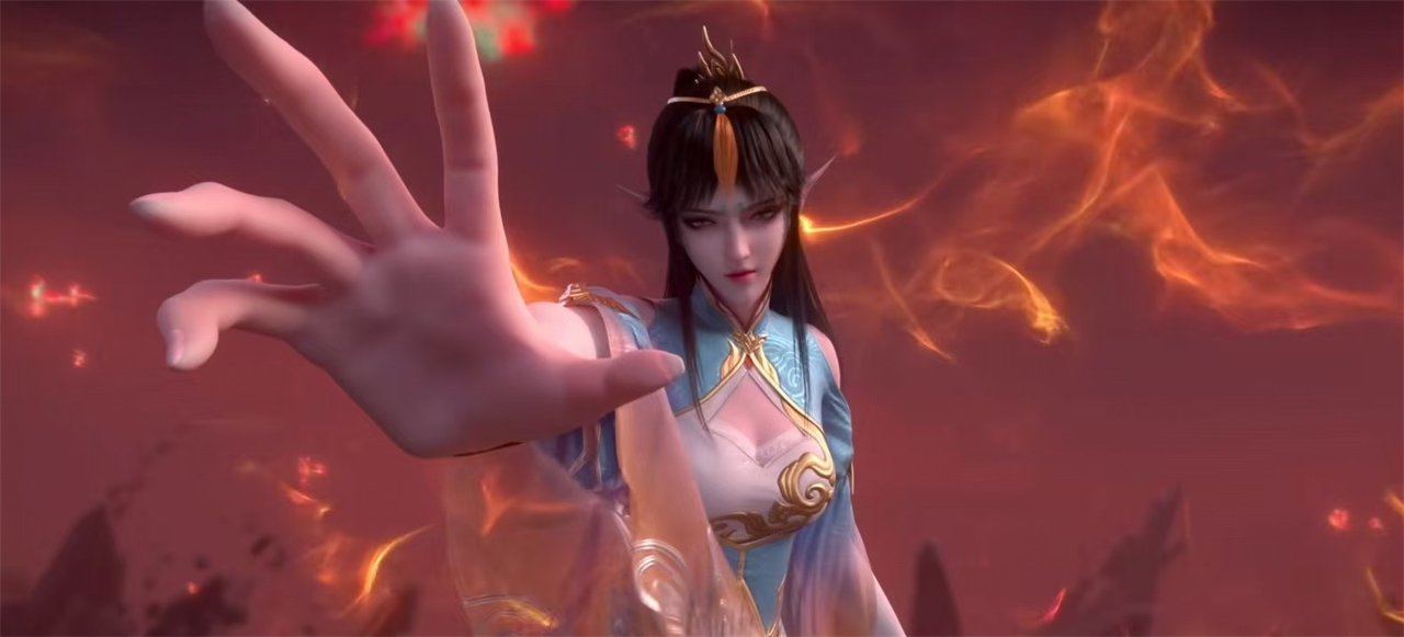 斗破苍穹：凤清儿大秀身材，侧身姿势太魔鬼，还特意做了一件事情