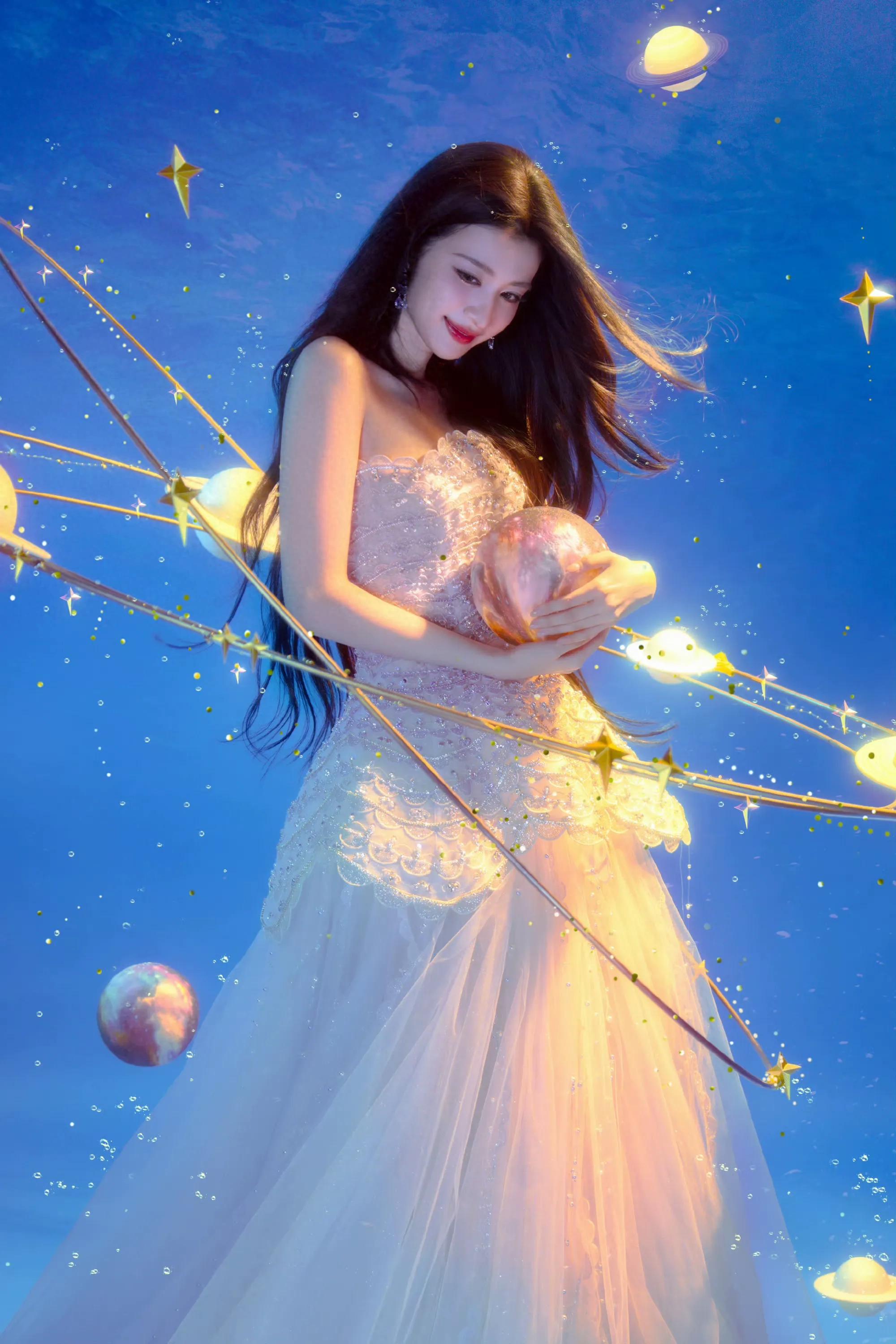 王楚然星光梦幻,仙女降临了