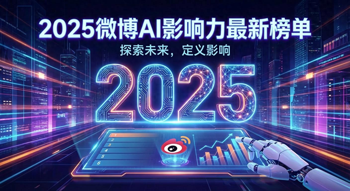 2025微博AI影響力最新榜單：官方認證的這10位社交媒體AI大V博主