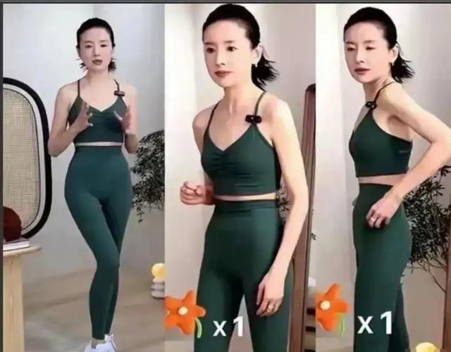 董洁直播反穿瑜伽裤引擦边质疑，身材干瘪躲镜头，尽显尴尬。