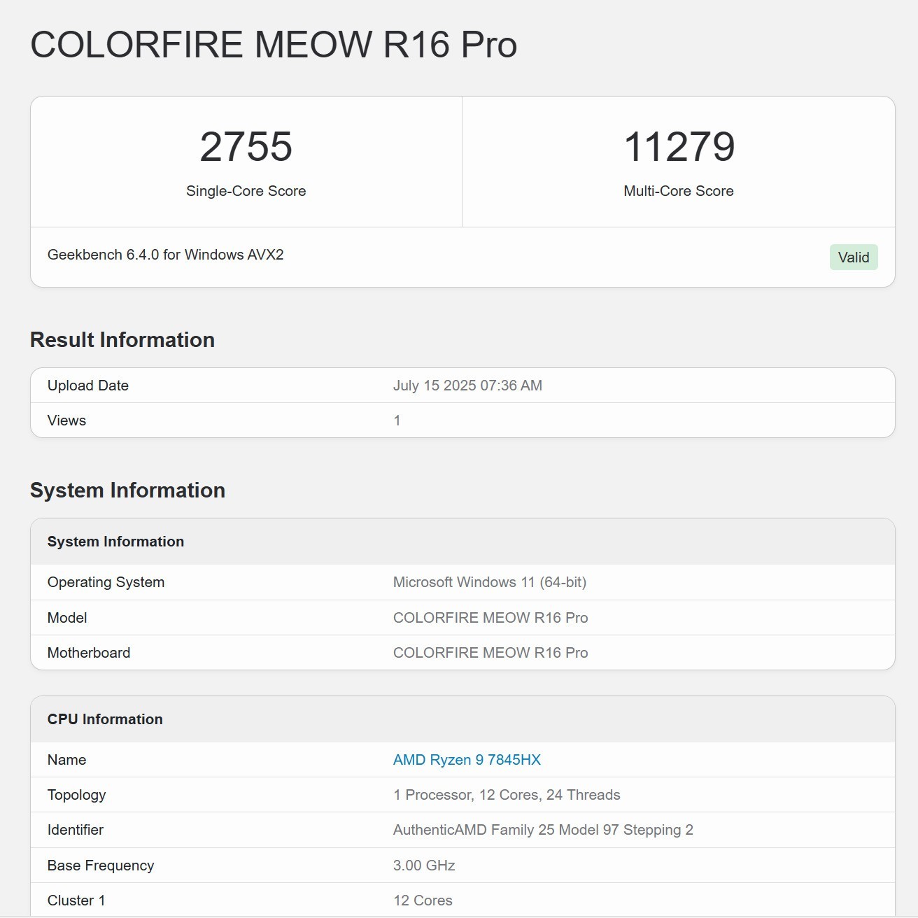 性價比超高的游戲本處理器 AMD銳龍9 7845HX評測