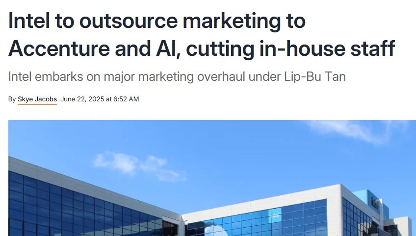 英特尔营销大变革：裁员与AI并行