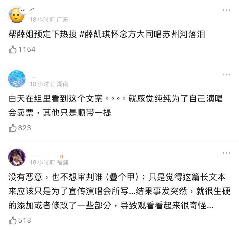 薛凯琪悼念方大同置入演唱会，被审判吃人血馒头！网友打脸改名说