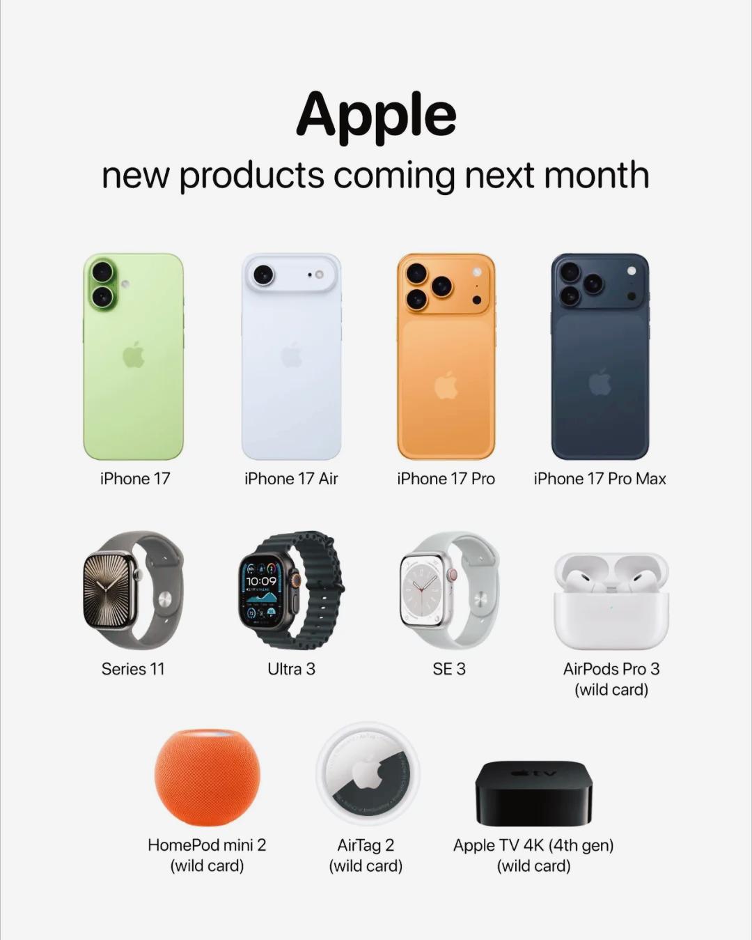 苹果发布会定了,iPhone 17 即将发布