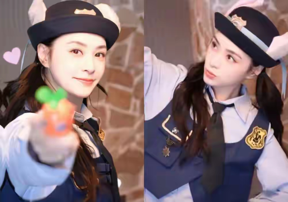 7位女明星cos疯狂动物城兔子警官，赵丽颖好可爱，杨幂御姐大长腿