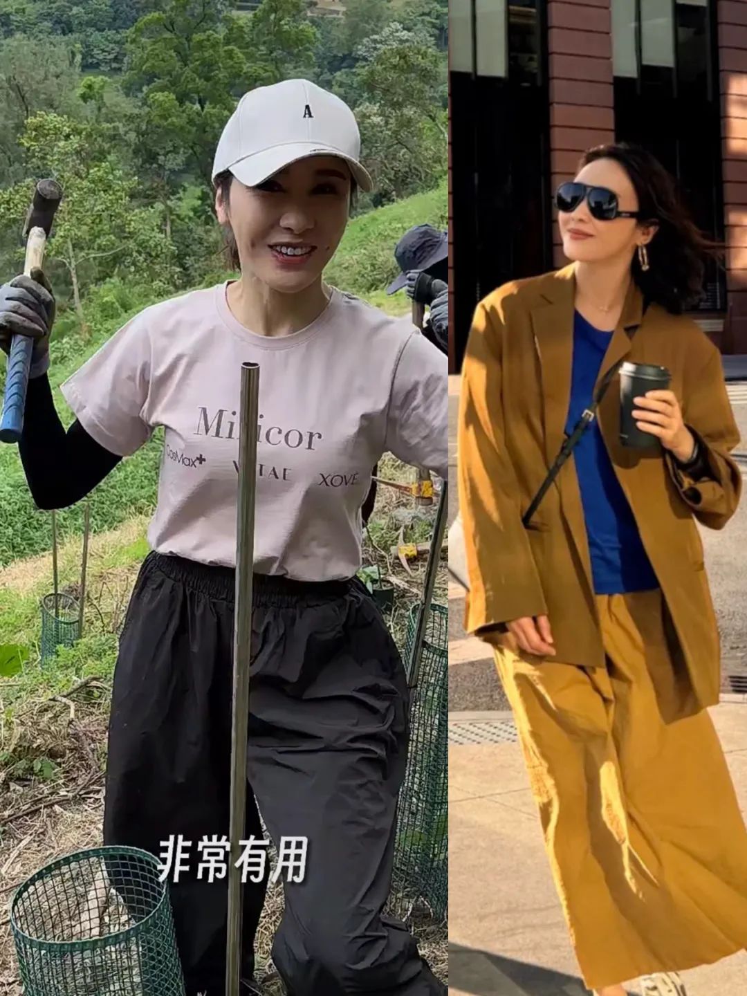 看了黎姿20套夏日度假穿搭!我发现,她穿搭简约,富贵相藏不住!