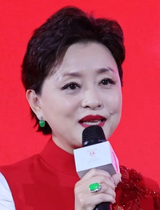 凤凰落地？57岁央视主持人上海参加活动，脸肿皱纹多，假发套抢镜