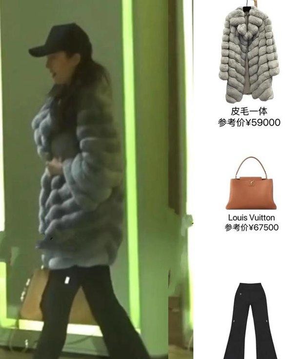 刘亦菲穿皮草大衣去做美容,手拎LV包包,冬季保暖又好看好贵妇呀