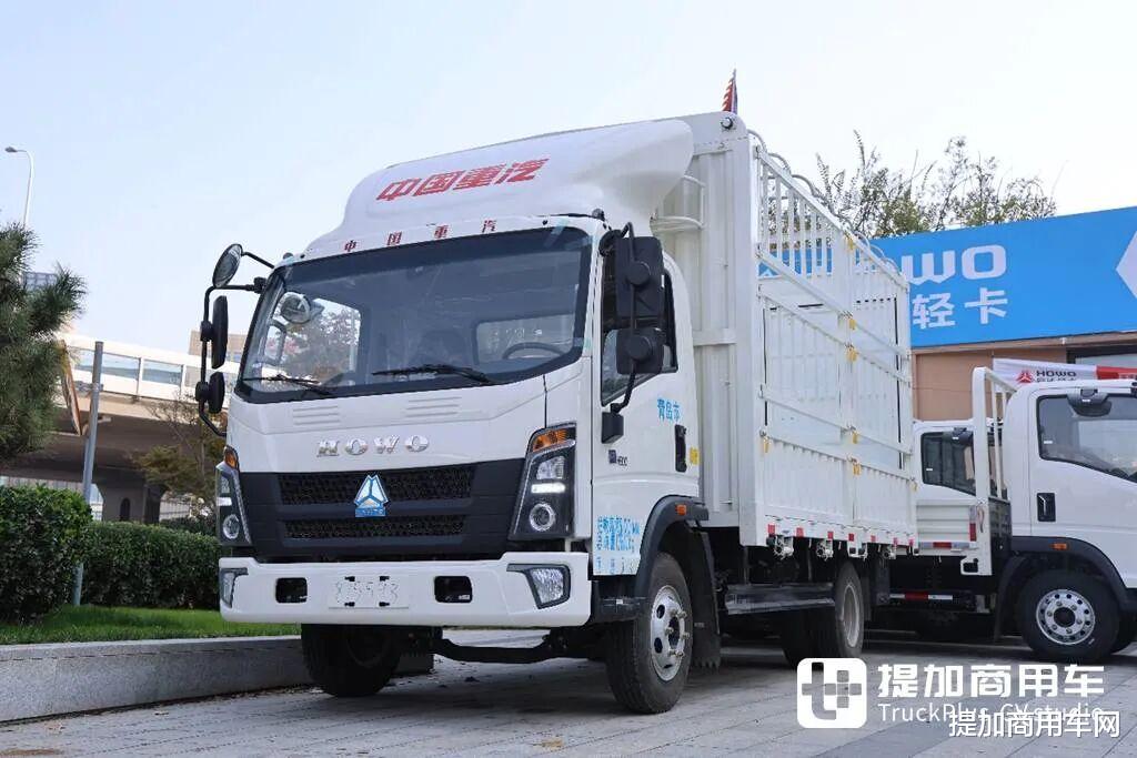 大电量高承载，满足宽体车需求，重汽悍将黄绿牌纯电轻卡实拍