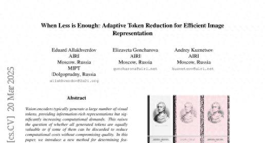 AIRI研究院：讓AI看圖更高效，一半圖像特征就夠用了