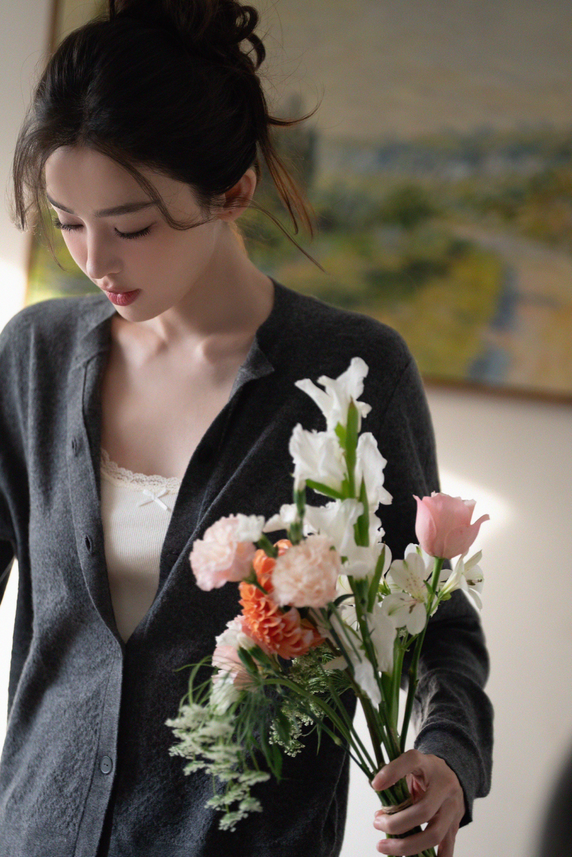 娜扎假日居家风写真 慵懒又松弛 纯欲风拉满