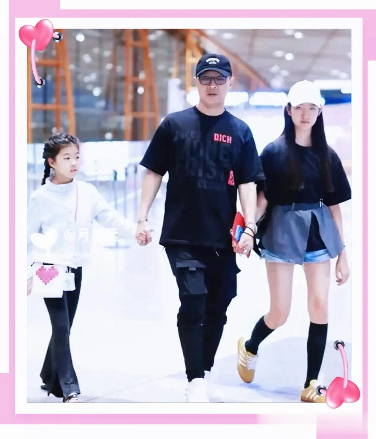 汪峰带女儿逛市集被偶遇，10岁醒醒身高抢镜，汪峰买了四件衣服！