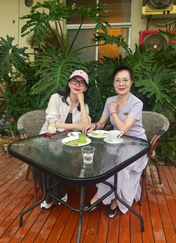 陈数给妈妈过82岁生日，送马思纯给的胸针，妈妈出镜优雅头发乌黑