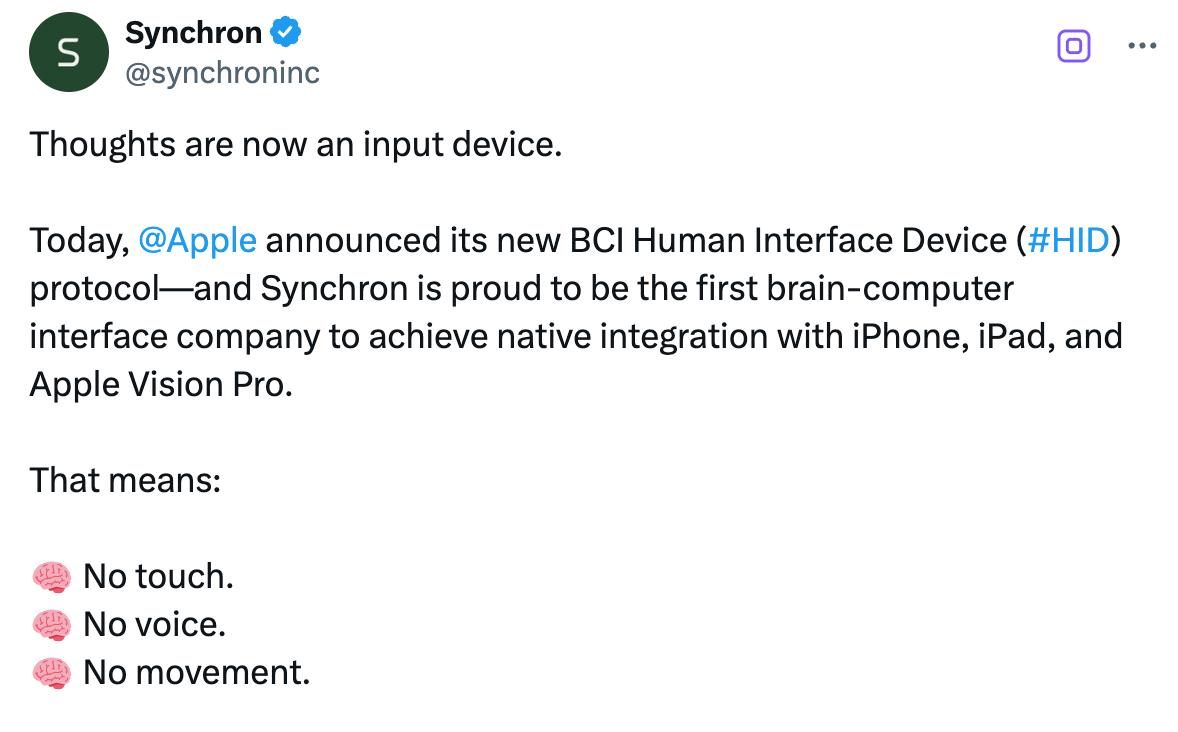 蘋果「腦控」iPad 首次公開演示：四肢癱瘓的他，用一個念頭重新擁抱世界