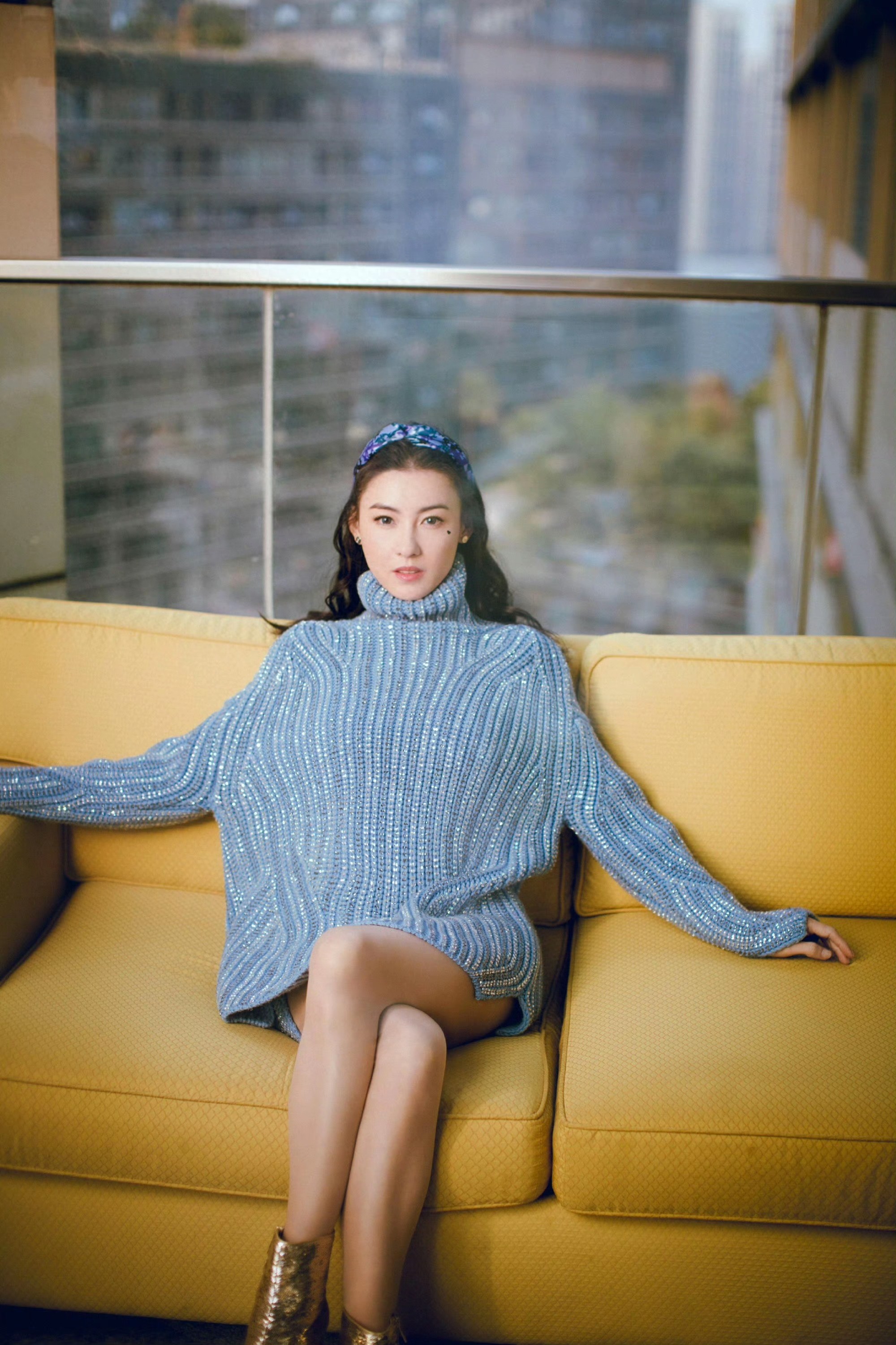 张柏芝 肉丝穿搭