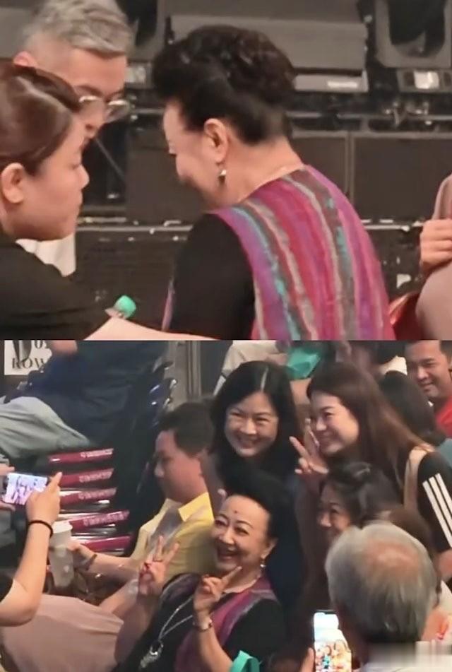 香港娱乐圈富婆现身力撑黎明演唱会 80岁粉丝举牌抢镜天王魅力