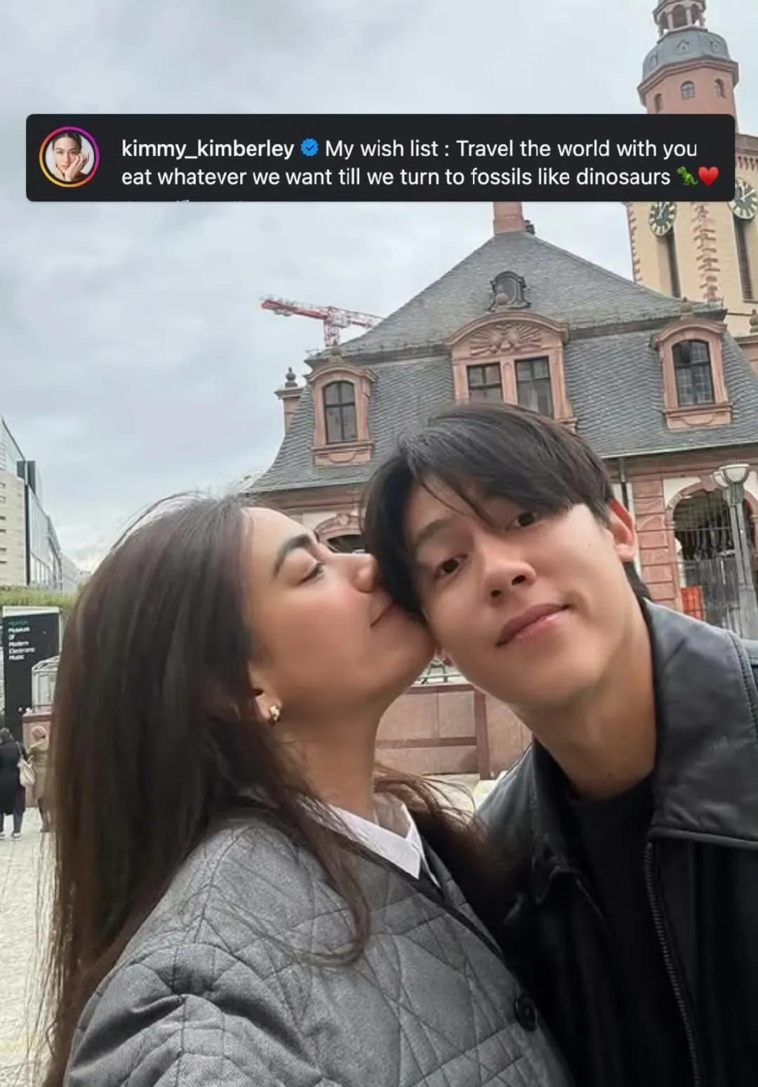 泰星Kim和老公Mark去德国旅行，去墓地看了爸爸，也见了那边家人