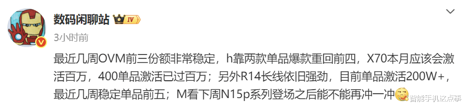 國產手機格局生變：OPPO、vivo、小米穩居前三，榮耀爆款或成黑馬