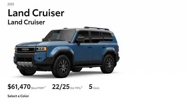 约合人民币44万，丰田普拉多新车型发布，2.4T混动，可断开防倾杆