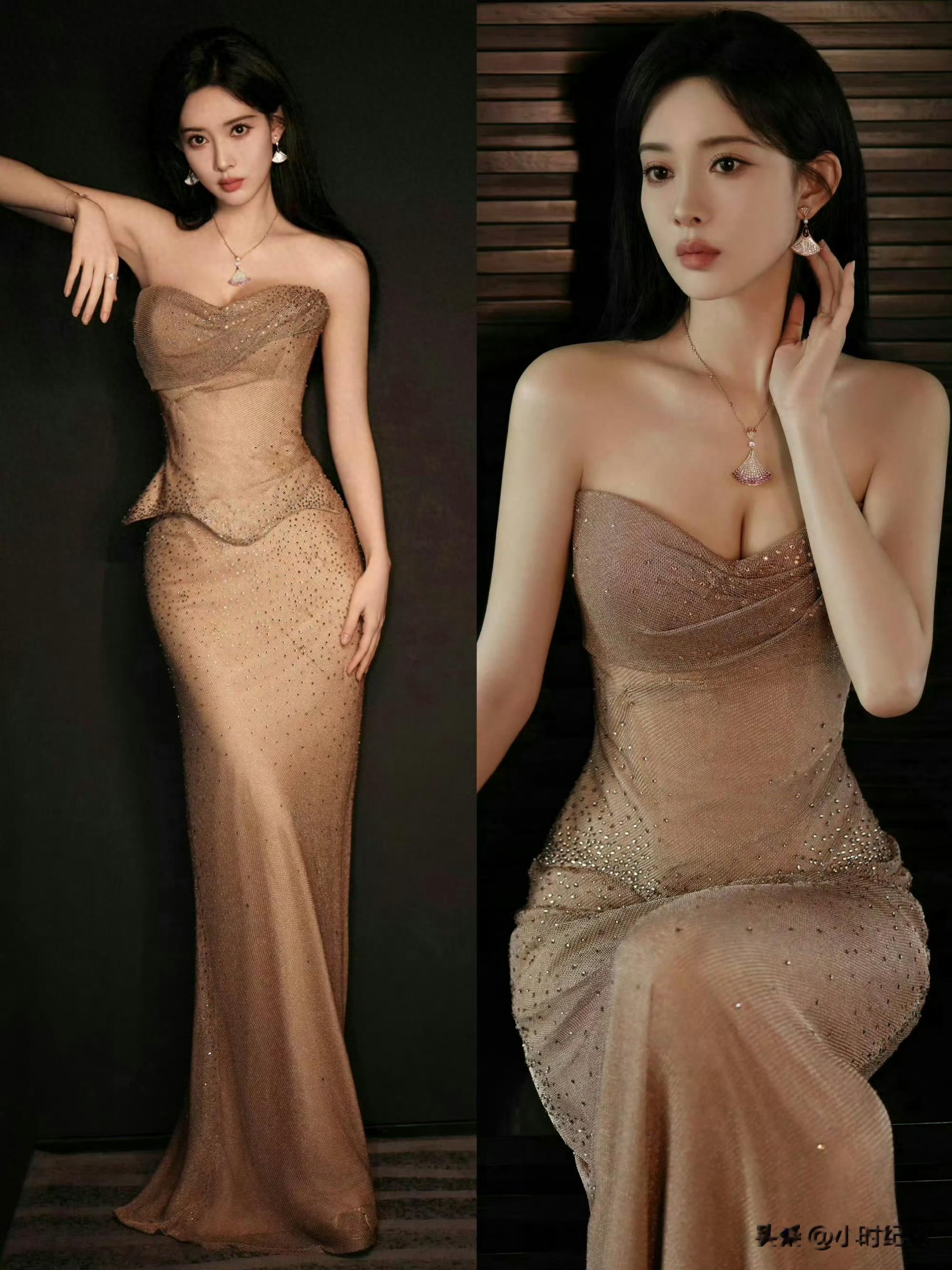 孟子义｜ 抹胸裙这身材，这气质，绝了