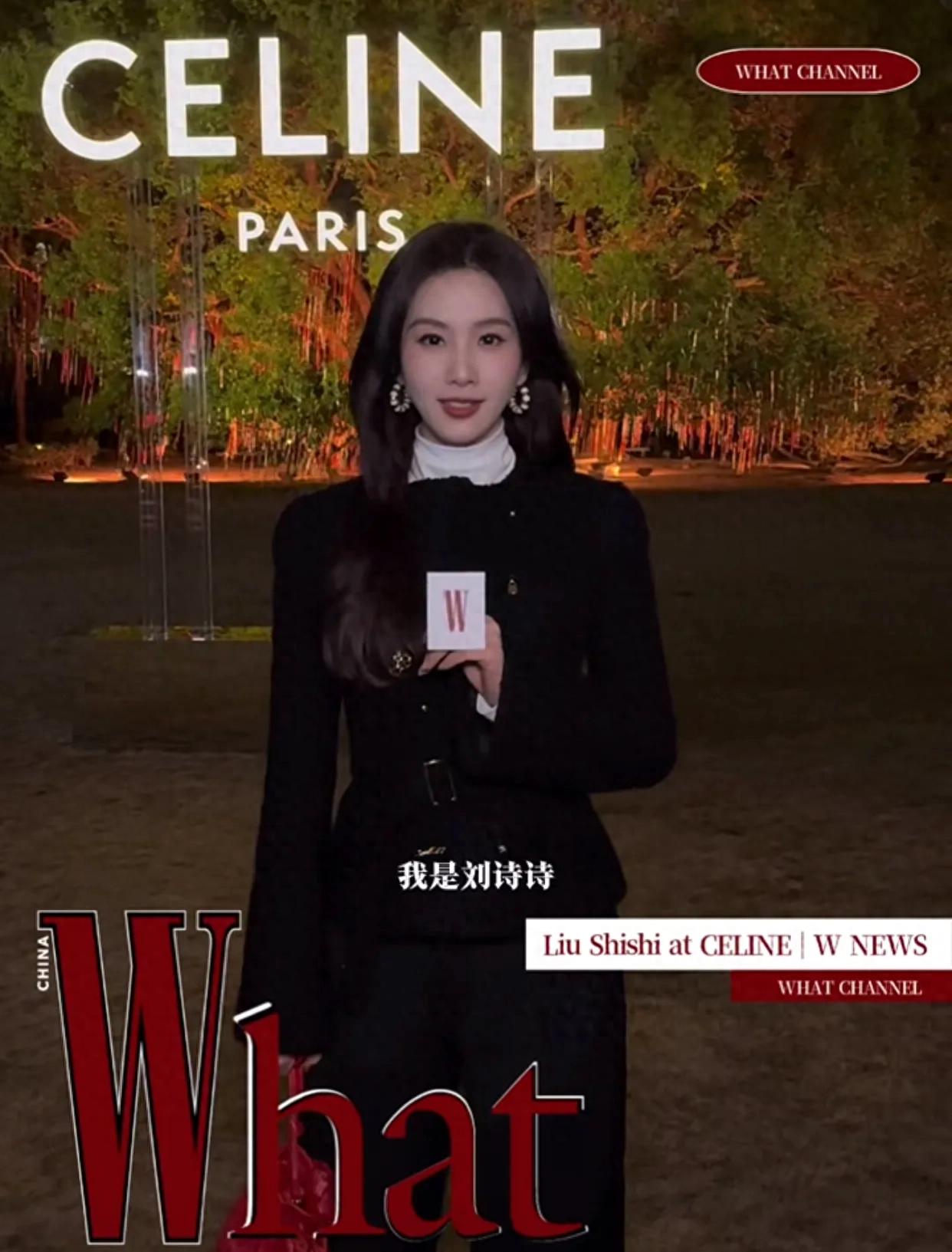 刘诗诗celine晚宴惊艳全场,财阀千金既视感,连背影都那么迷人