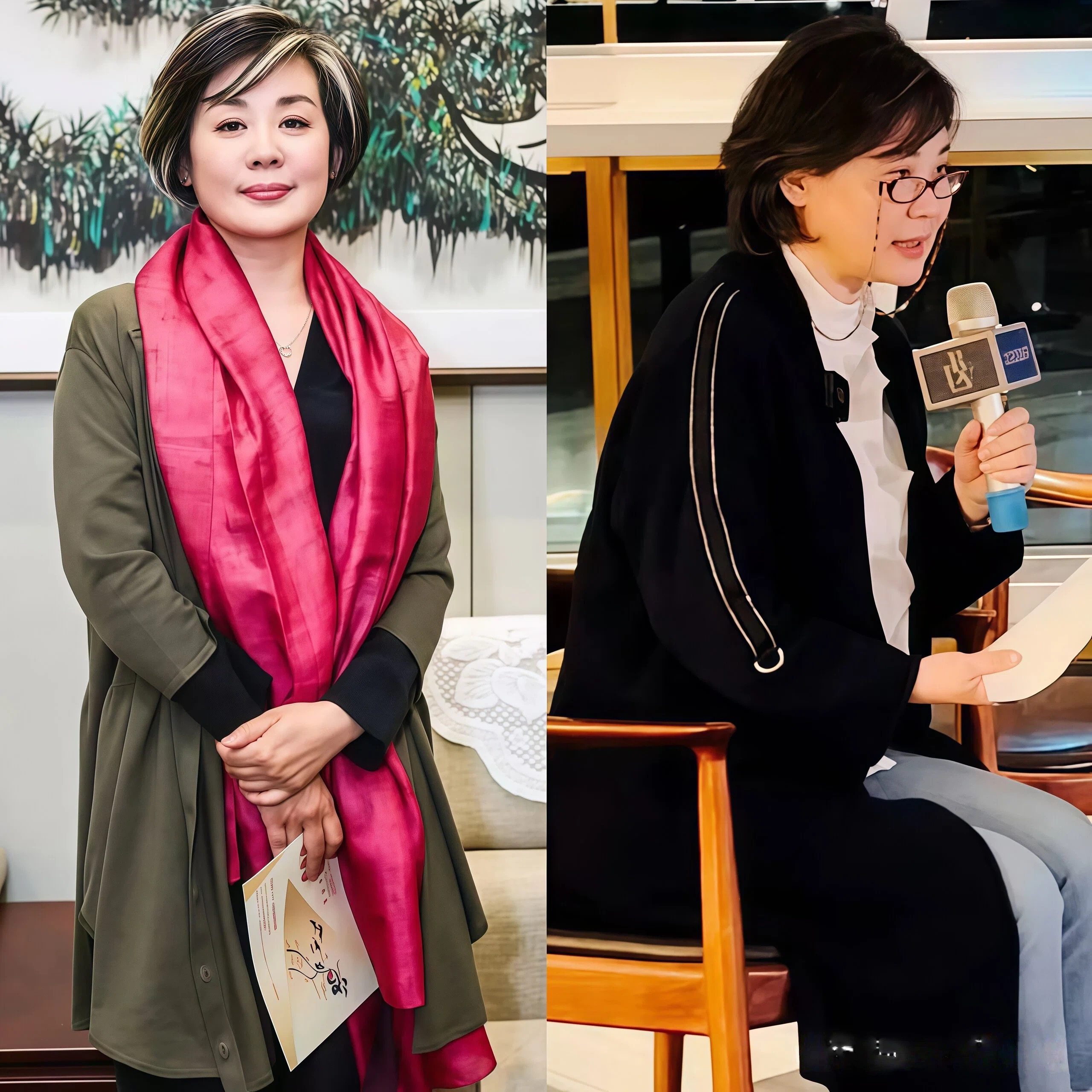 被丛珊的老年状态美到了：头发花白，衣着素雅，60+照样优雅高级