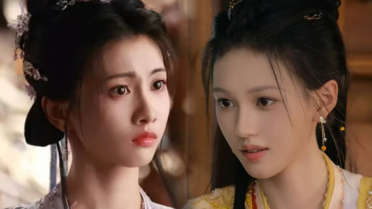 女演员身材很重要，《朝雪录》沈羽洁与潘珺雅站一起很明显