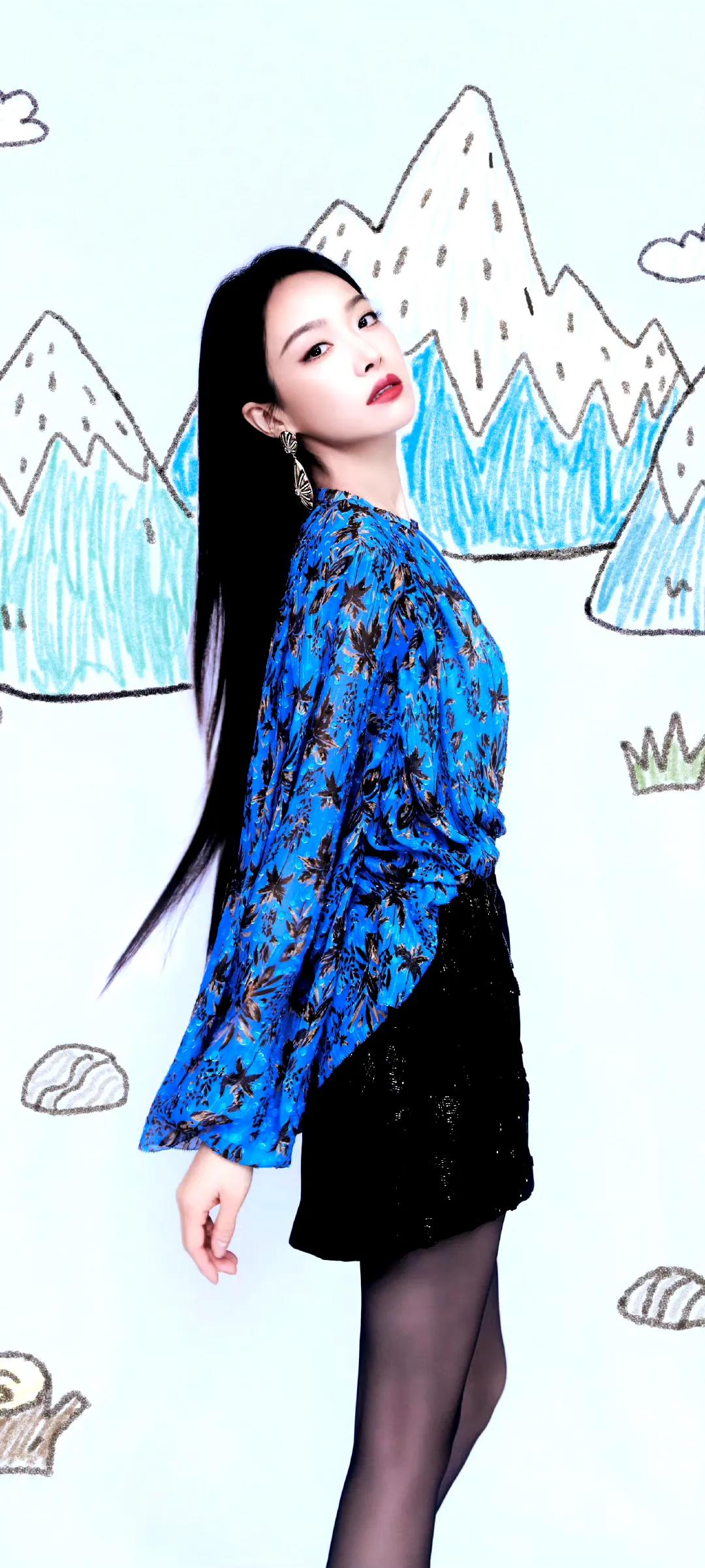 宋茜 好明艳的穿搭