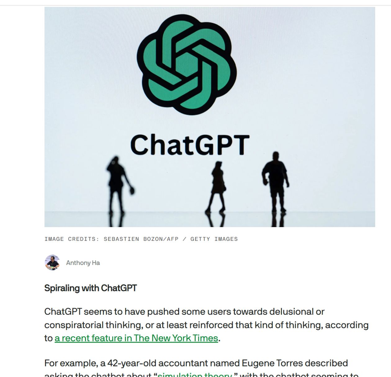 ChatGPT被指诱导用户陷入阴谋论