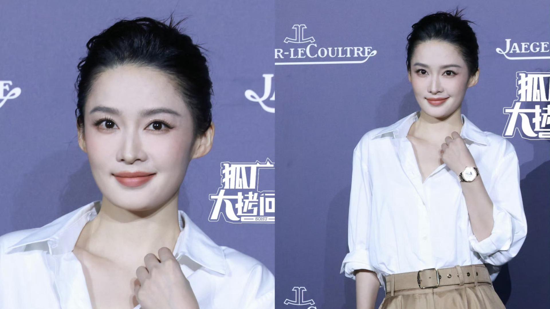 上海这一晚，李沁知性干练，侯佩岑风韵犹存，纯素颜的汪顺赢麻了