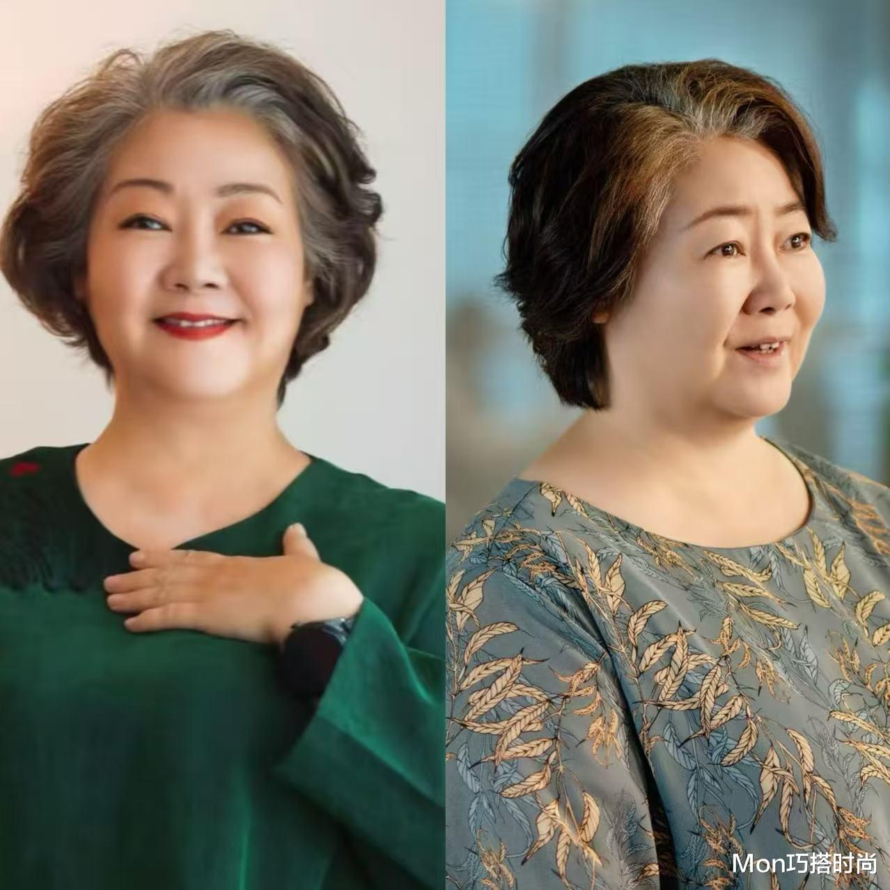 看了萨日娜的打扮，我悟了：白发不染、穿衣不紧，身材发福也优雅