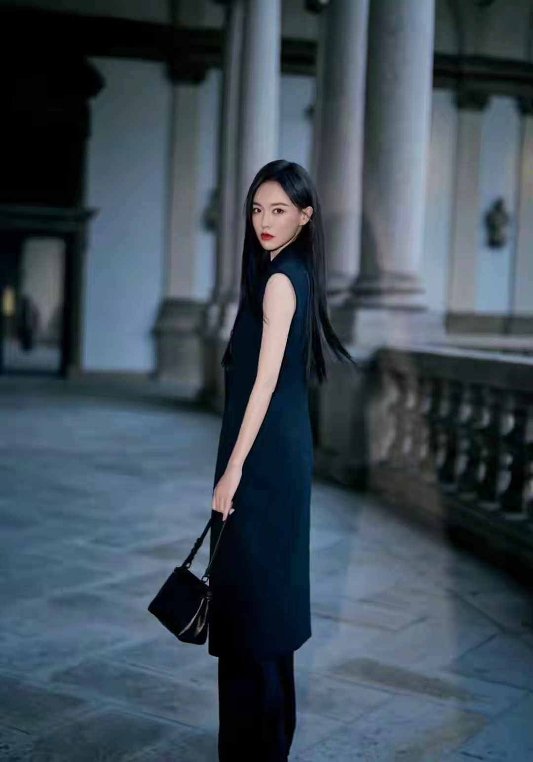 黑长直太美了，唐嫣就是甜御天花板