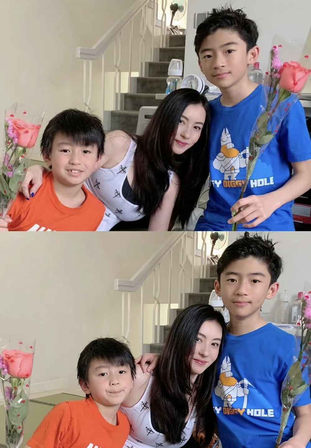 谢霆锋儿子颜值：这基因的“盲盒”开得有点妙！