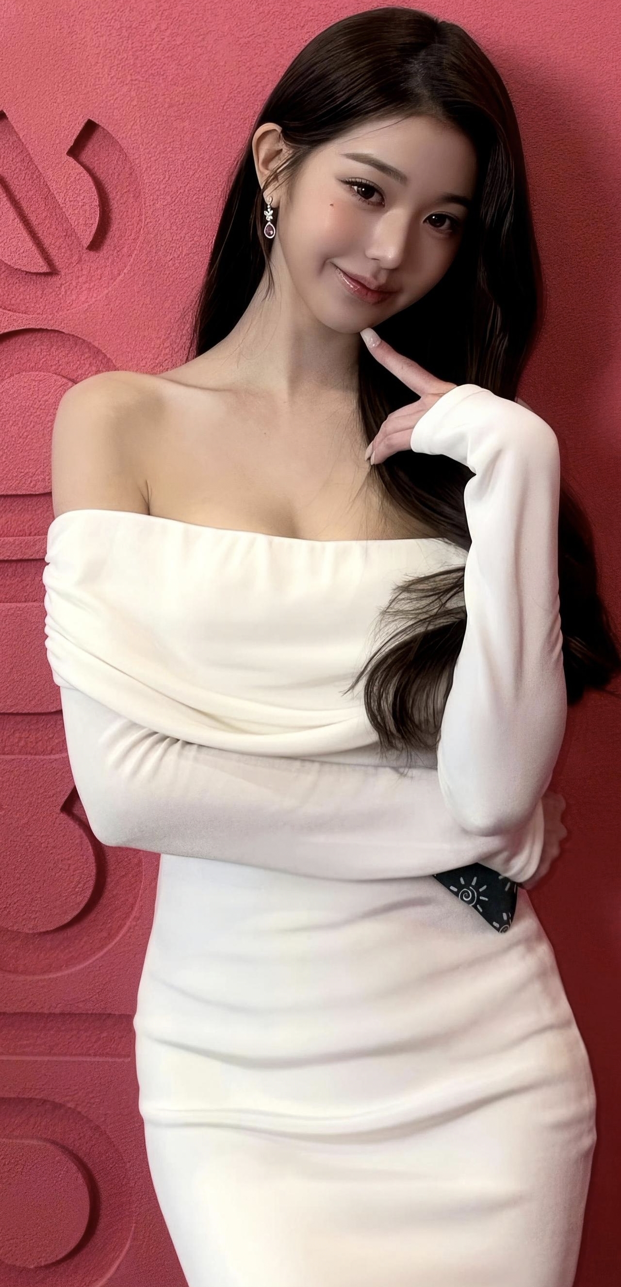 张元英白裙造型好灵动，甜妹氛围感绝了